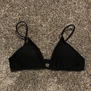 NWOT Aerie Black Triangle Bikini Top